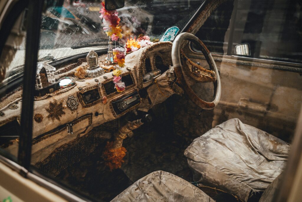 a close up of a fire oven