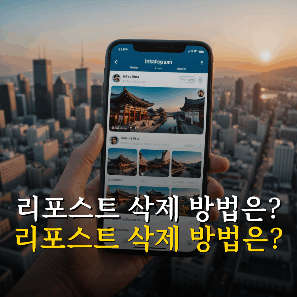 인스타 리포스트 삭제 방법 2 image 4