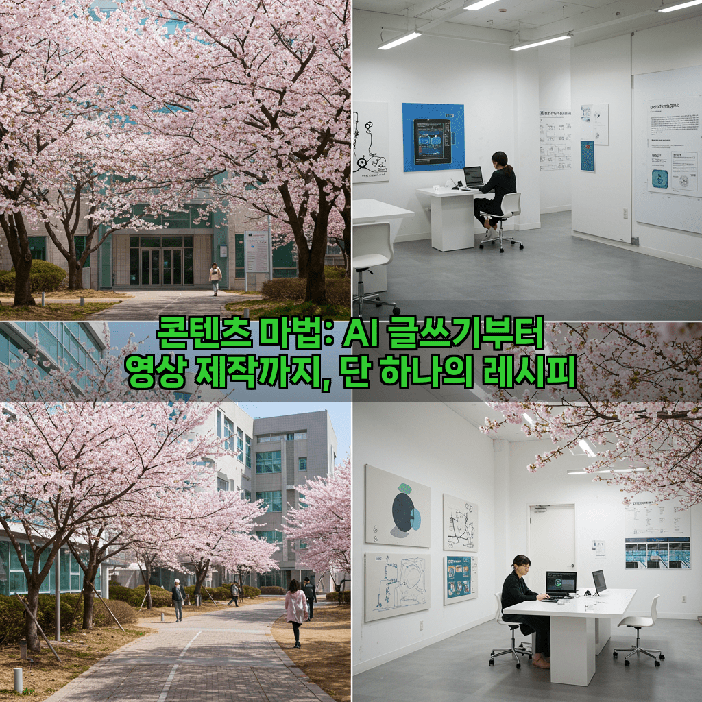 콘텐츠 마법: AI 글쓰기부터 영상 제작까지, 단 하나의 레시피 2 1 23