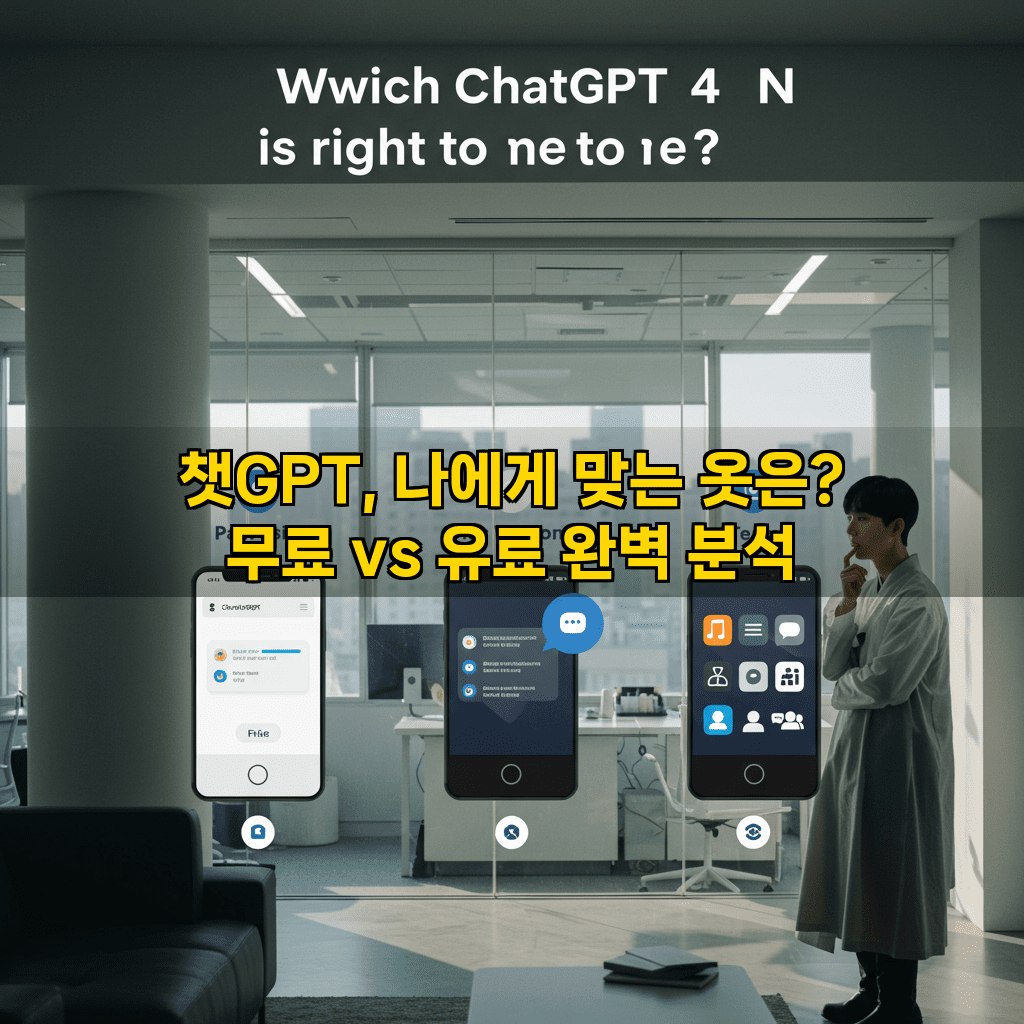 챗GPT, 나에게 맞는 옷은? 무료 vs 유료 완벽 분석 2 1 7
