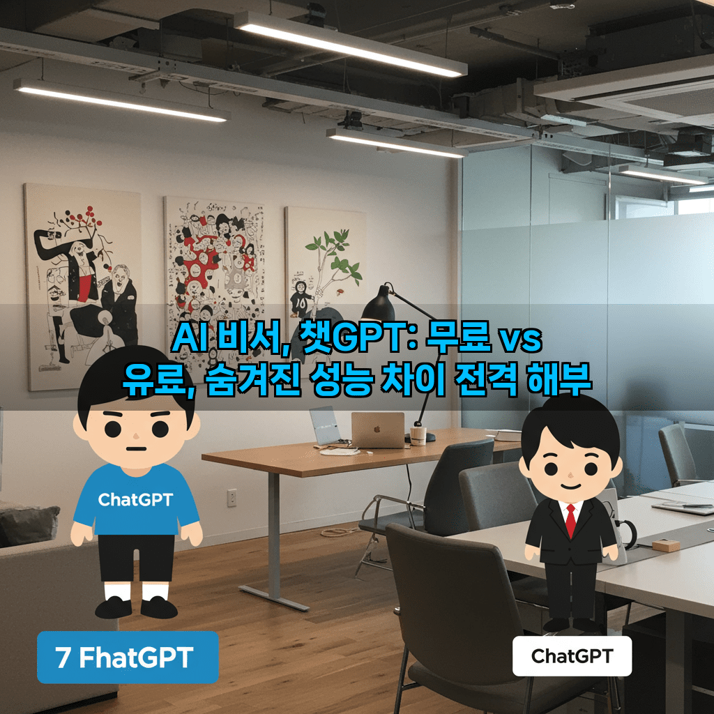 AI 비서, 챗GPT: 무료 vs 유료, 숨겨진 성능 차이 전격 해부 2 1 8