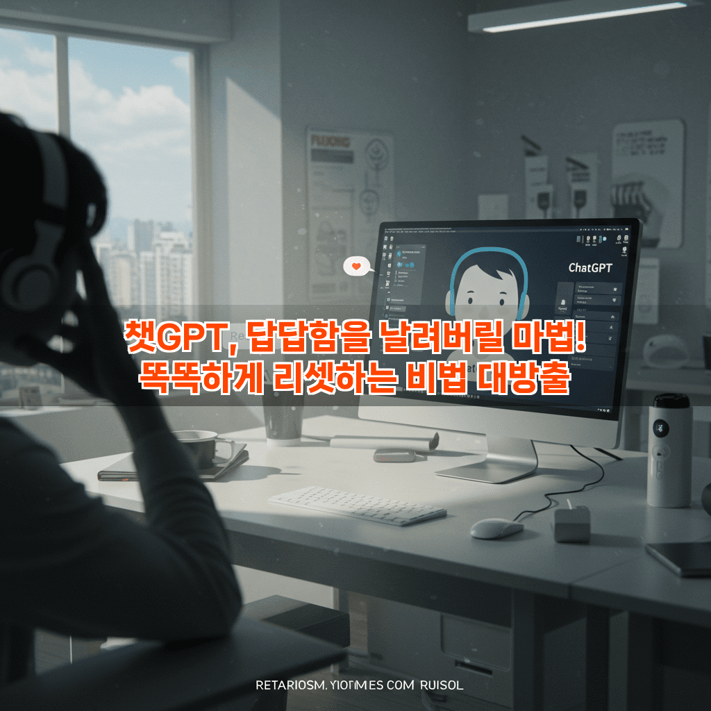 챗GPT, 답답함을 날려버릴 마법! 똑똑하게 리셋하는 비법 대방출 2 1 1