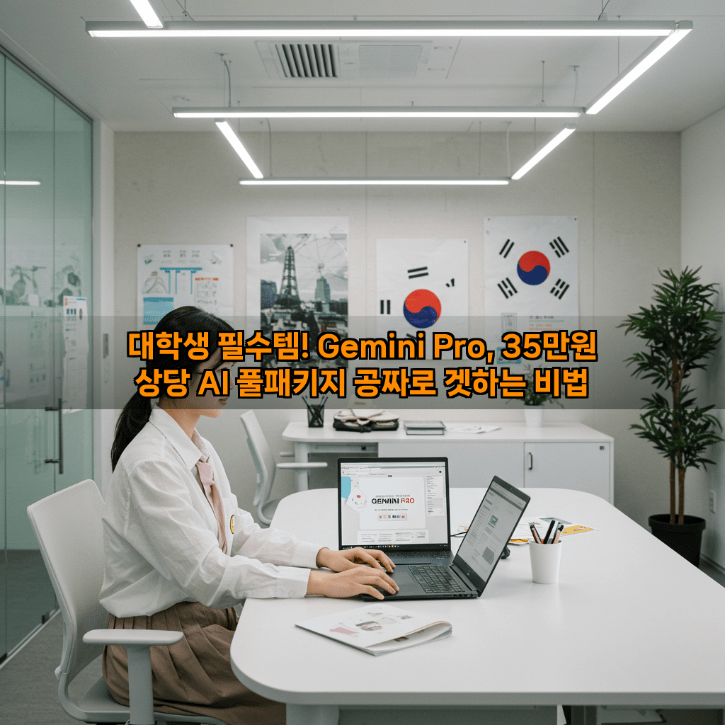 대학생 필수템! Gemini Pro, 35만원 상당 AI 풀패키지 공짜로 겟하는 비법 2 1 13