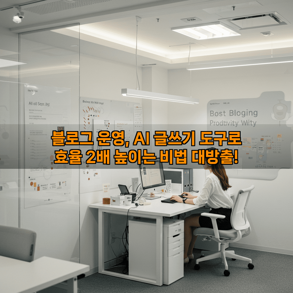 블로그 운영, AI 글쓰기 도구로 효율 2배 높이는 비법 대방출! 10 1 25
