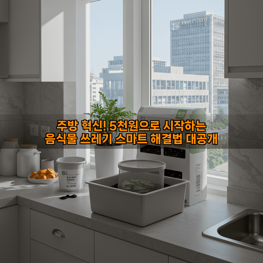 주방 혁신! 5천원으로 시작하는 음식물 쓰레기 스마트 해결법 대공개 7 1 28