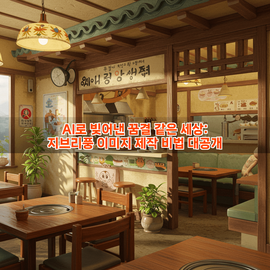 AI로 빚어낸 꿈결 같은 세상: 지브리풍 이미지 제작 비법 대공개 5 1 30