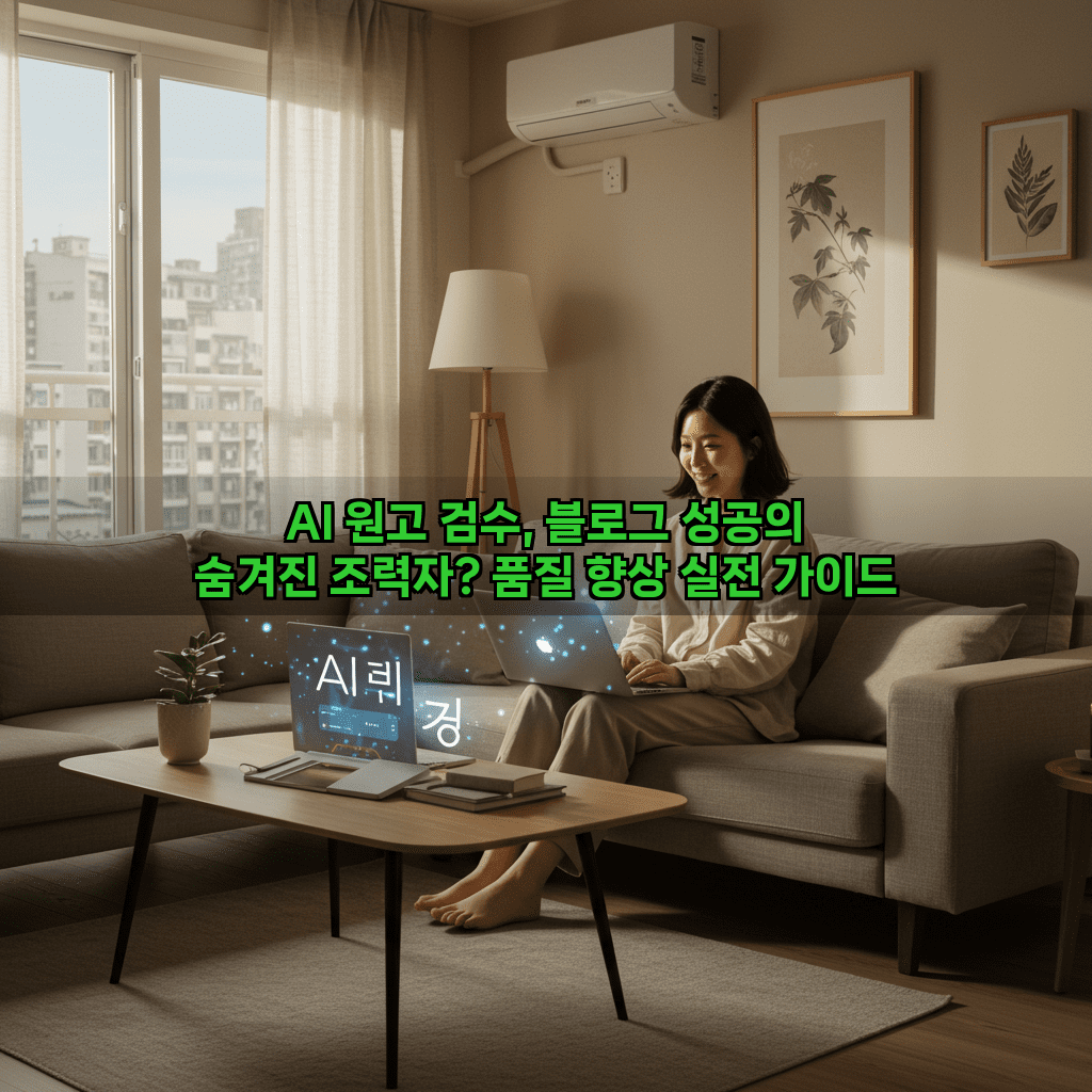 AI 원고 검수, 블로그 성공의 숨겨진 조력자? 품질 향상 실전 가이드 3 1 32