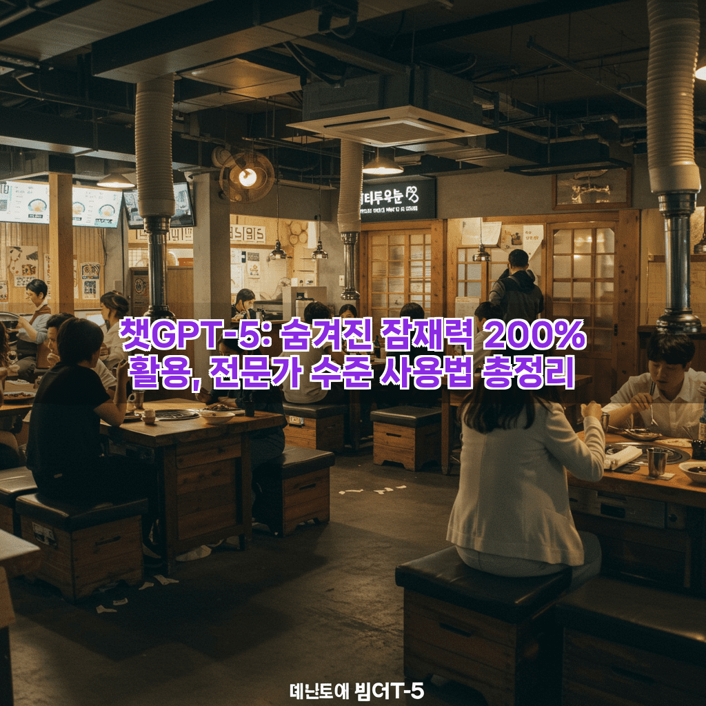 챗GPT-5: 숨겨진 잠재력 200% 활용, 전문가 수준 사용법 총정리 2 1 5
